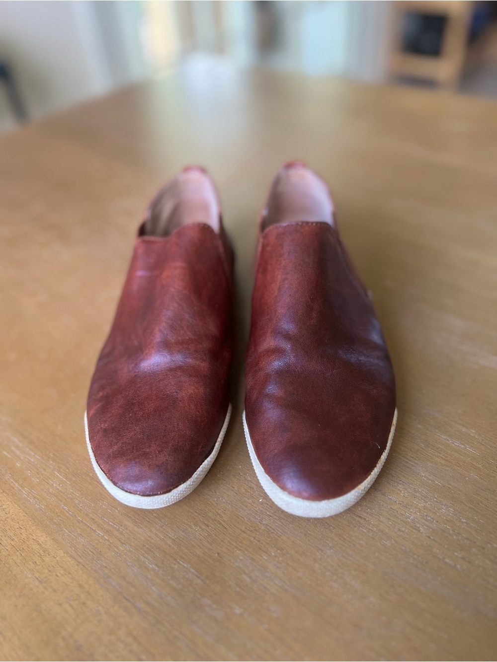 FRYE Melanie Chelsea Leather Slip On Sneaker Bootie Cognac Brown (7) - Picture 2 of 14